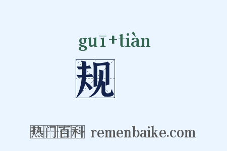 规瑱是什么意思的图片